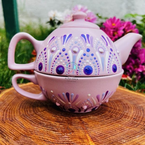 AD Dots set ceai ceramica